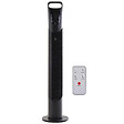 HOMCOM - Ventilateur colonne tour oscillant silencieux 40 W télécommande panneau contrôle tactile 3 vitesses Ø 18 x 78H cm noir - vignette