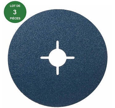 NORTON - Disques abrasifs fibre 115mm - Grain 36 - Norton - Lot 3 - large
