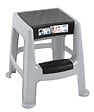 EDA - Escabeau coffre de rangement - Gris et noir - H.485xL.450mm - vignette