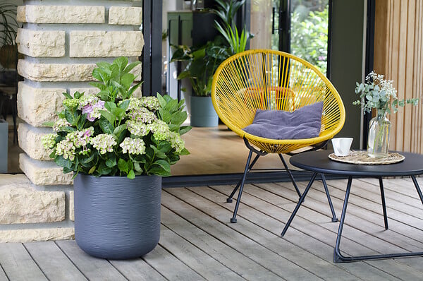 EDA - Pot rond Graphit Up - Gris anthracite - 32,5L - large