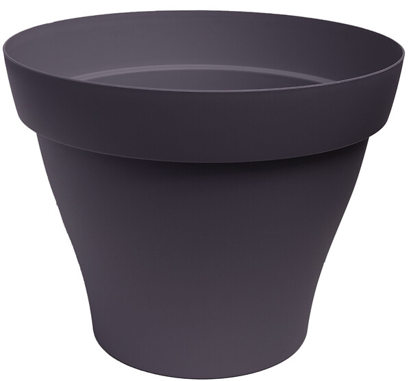 POETIC - Pot rond Roméo 30 gris anthracite - large