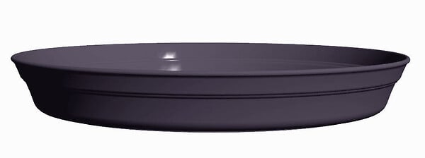 POETIC - Soucoupe FLORORSTA diam. 12cm GRIS ANTHRACITE pr pot ROMEO diam. 17cm - large