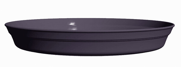 POETIC - Soucoupe polypropylène Roméo - Gris anthracite - Diam.34cm - large