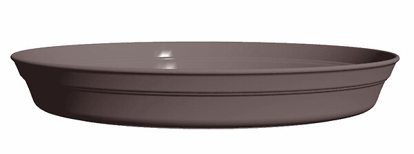 POETIC - Soucoupe en polypropylène Roméo - Taupe - Diam.28xH.4cm - large