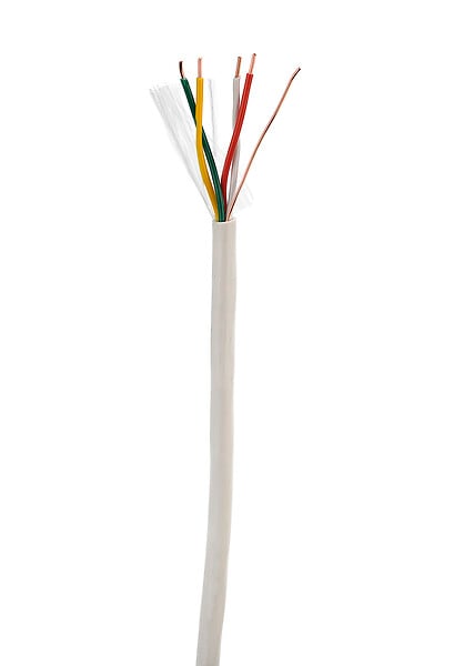 NEXANS - Câble portier 2 paires 0,6 mm² Ivoire à la coupe - large