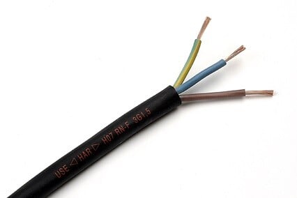 NEXANS - Câble électrique H07RN-F 3x1.5mm² - Caoutchouc - Noir - 450/750V - large