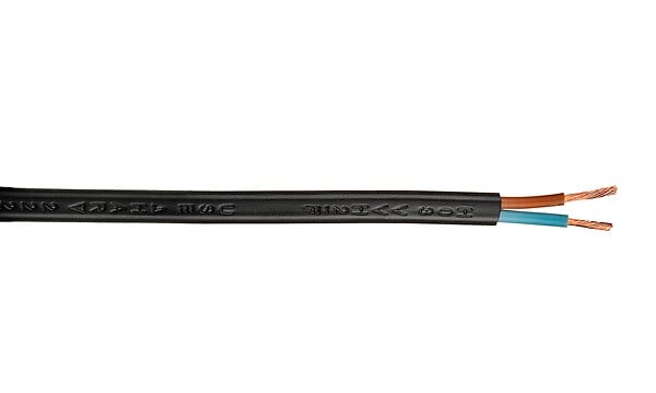 NEXANS - Câble électrique H03VVH2-F Noir 2x0.75mm² - large