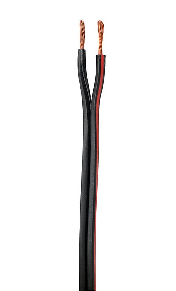 NEXANS - Câble HIFI 2x0,75mm² - 40W - Noir/Rouge - large