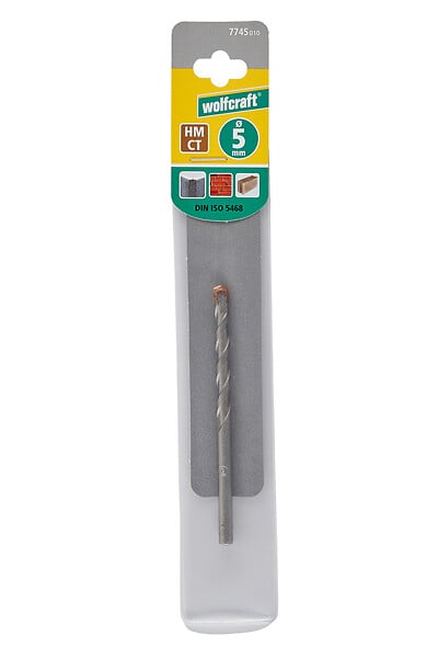 WOLFCRAFT - 1 Foret béton Spéc. meulé CT D5.0mm - large