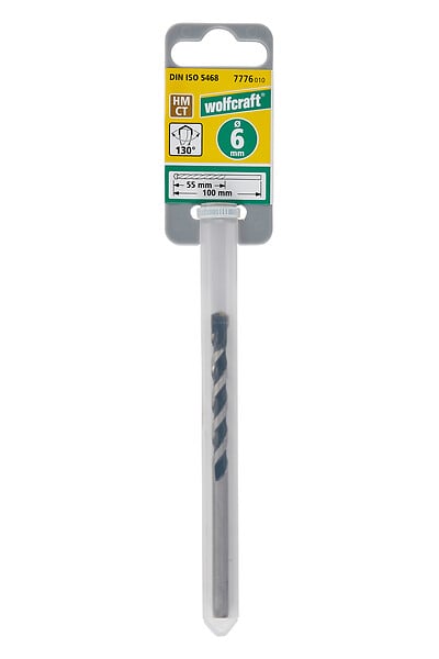 WOLFCRAFT - Foret béton professionnel - Carbure de tungstène - 6x100mm - large