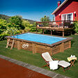 SUNBAY - Piscine bois rectangulaire MARBELLA 2 - 4,20m x 2,70m x H. 1,17m - vignette