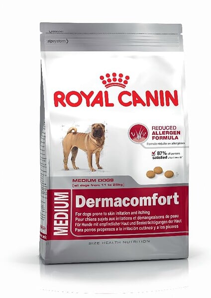 ROYAL CANIN - Croquettes chien MEDIUM DERMACOMFORT 3kg - large