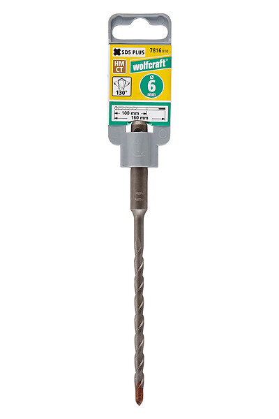 WOLFCRAFT - 1 Foret pour perforateur SDS+ D6.0x160mm - large