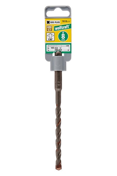 WOLFCRAFT - Foret SDS+ béton D8 - 160mm - carbure - large