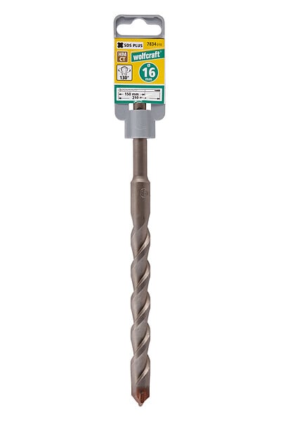 WOLFCRAFT - Foret SDS+ béton D16 - 210mm - queue SDS-plus - large
