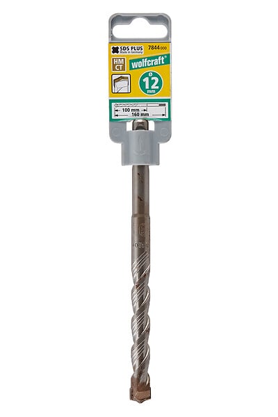 WOLFCRAFT - Foret perforateur SDS+ D12x100x160 - 12mm - large