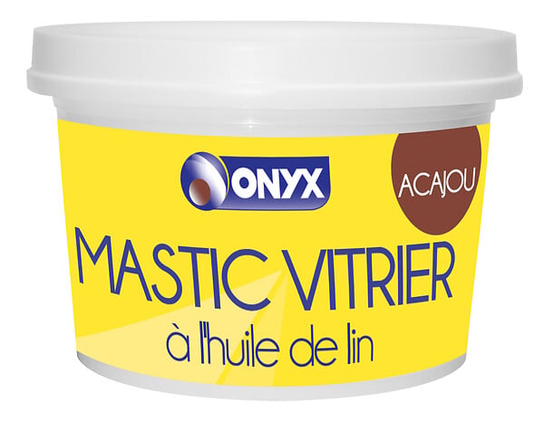 ONYX - Mastic vitrier acajou - Huile de lin - 1kg - large