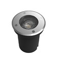XANLITE - Spot LED de terrasse encastrable rond, culot GU10, alimentation 230V, structure inox ST304, indice IP67 et IK07, ampoule non incluse, usage extérieur - vignette