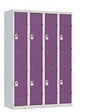 P.HENRY - Vestiaire 4 colonnes - 2 cases - Gris et prune - vignette