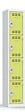 P.HENRY - Vestiaire 1 colonne - 4 cases - Gris perle et anis - vignette
