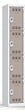 P.HENRY - Vestiaire acier 1 colonne 4 cases gris perle taupe 180cm - vignette