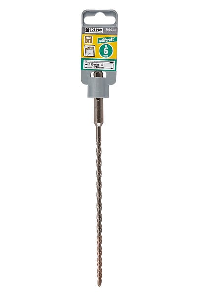 WOLFCRAFT - Foret perforateur SDS+ D6 x150mm - Béton et granit - 6mm - large