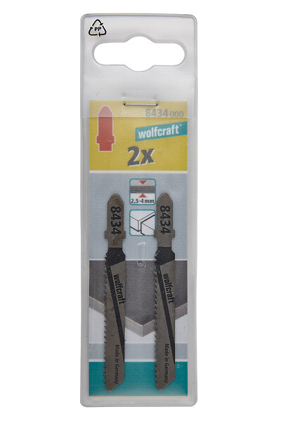 WOLFCRAFT - Lames scie sauteuse HSS queue T - Lot de 2 - 53mm - large