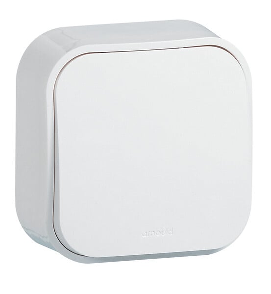 ARNOULD - Interrupteur va-et-vient saillie Profil Eco - Blanc - large