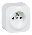 ARNOULD - Prise de courant avec terre saillie Profil Eco - 16A - Blanc - vignette