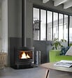INVICTA - Poêle à bois en fonte Kaori - Anthracite - 9kW - vignette