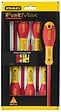 STANLEY - Lot 6 tournevis isolés 1000V - FATMAX - Rouge - vignette