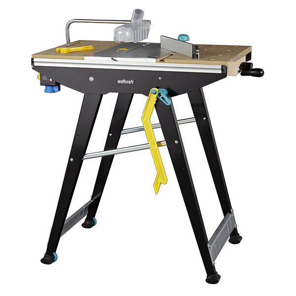 WOLFCRAFT - Tréteau de coupe acier pliable Workstand 100Kg - large