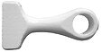 MOBOIS - Supports monobloc à œil bois blanc - Diam.20mm - vignette