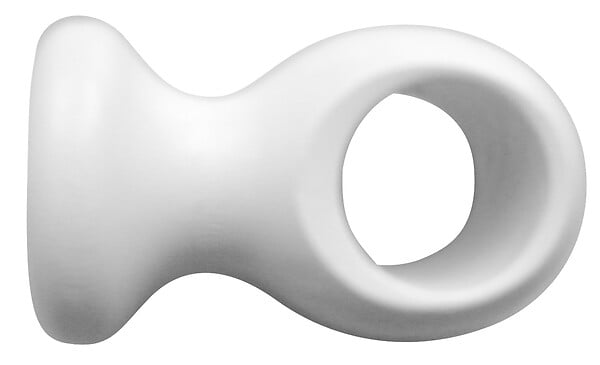 MOBOIS - 1 SUPPORT MONOBLOC COURT A OEIL 42MM AXE/MUR D.20mm LAQUE BLANC - large