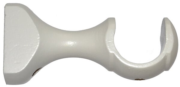MOBOIS - Support de tringle ouvert bois laqué blanc - Diam.35mm - large