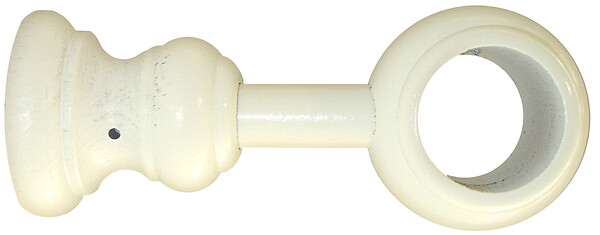 MOBOIS - 1 support a oeil recoupable 90-120mm axe/mur D.35 laque blanc - large