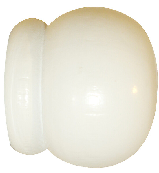 MOBOIS - 2 embouts anglais pour tringle Diam.50mm - Blanc laqué - large