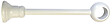 MOBOIS - Support long à œil pour tringle D35 - Laqué blanc - L.300mm - vignette