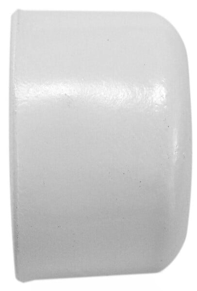 MOBOIS - 2 embouts fermeture tringle rideaux métal blanc - Diam. 16mm - large