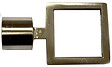 MOBOIS - Embout de tringle carré - Chrome brossé - Diam.16mm - vignette