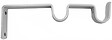MOBOIS - Supports tringle doubles métal - Blanc brillant - Diam.16mm - vignette