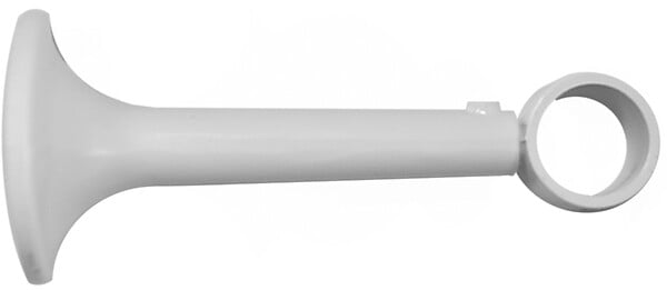 MOBOIS - Support de tringle, long à oeil métal diamètre 20mm blanc - large