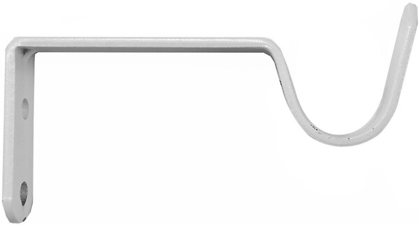 MOBOIS - 2 supports ouverts simple, diamètre 20mm métal blanc - large