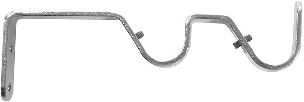 MOBOIS - 2 supports ouverts double, diamètre 20mm nickel - large