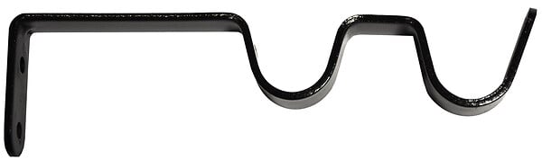 MOBOIS - Supports de tringle doubles métal - Noir - Diam.20mm - large