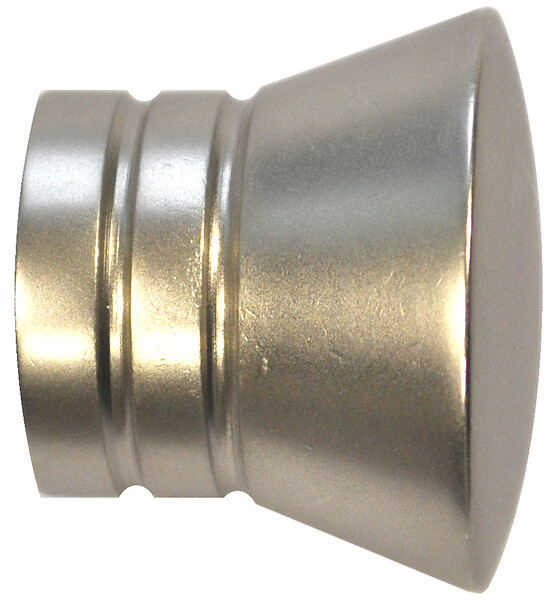 MOBOIS - Pommeau strié pour tringle Diam.20mm - Nickel - large