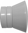 MOBOIS - Pommeau strié D20 pour tringle - Blanc brillant - vignette