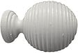 MOBOIS - Embout boule cannelée pour tringle 28mm - Blanc - vignette