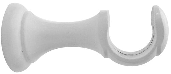 MOBOIS - 1 SUPPORT MONOBLOC OUVERT 80MM AXE/MUR D.28mm LAQUE BLANC - large