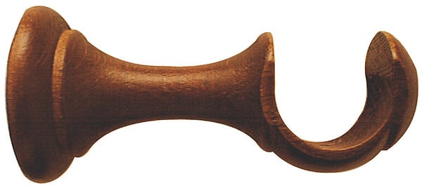 MOBOIS - 1 SUPPORT MONOBLOC OUVERT 80MM AXE/MUR D.28mm DECOR CHENE - large